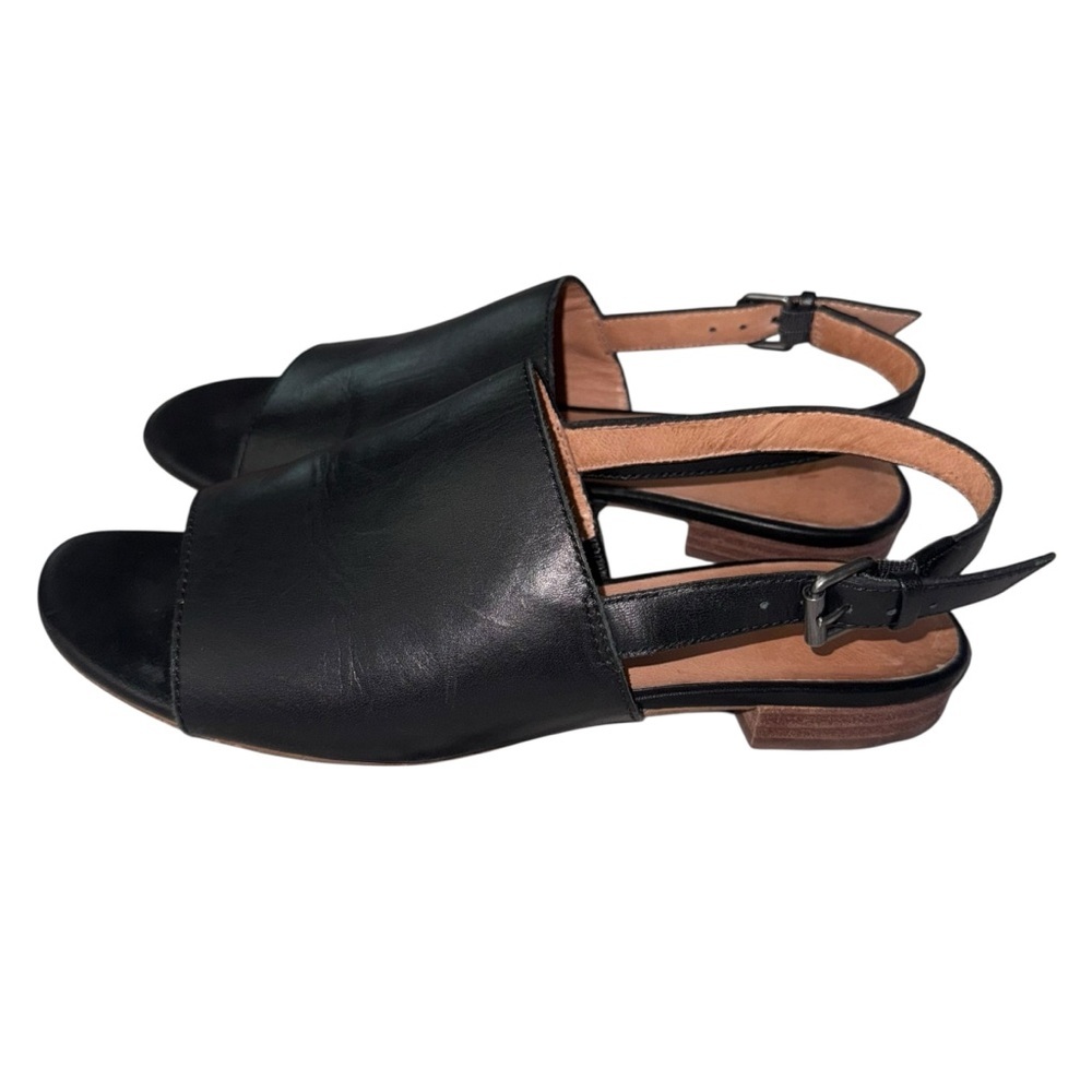 Madewell The Noelle Leather Slingback Sandal Minimalist Capsule Wardrobe sz 8 - Picture 5 of 10